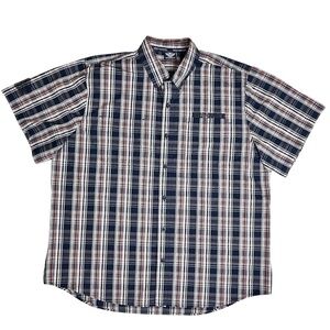 Harley Davidson Men’s Plaid Embroidered Button Up Logo Shirt Size-XXXL 3XL